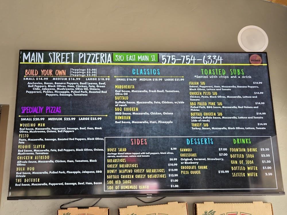 Main Street Pizzeria Menu image 2